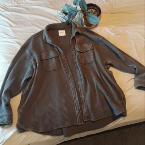 Aerie Waffle Shacket M